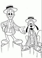 kolorowanki Kaczor Donald i pies Pluto Disney - malowanki do wydruku numer  44